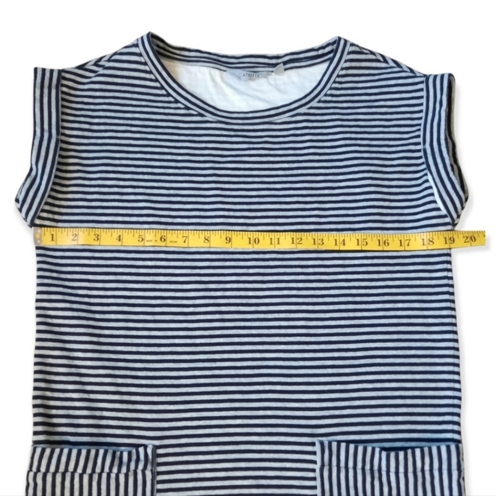 Athleta “Ease Up” Striped Sweatshirt Dress - Small - Picture 5 of 11